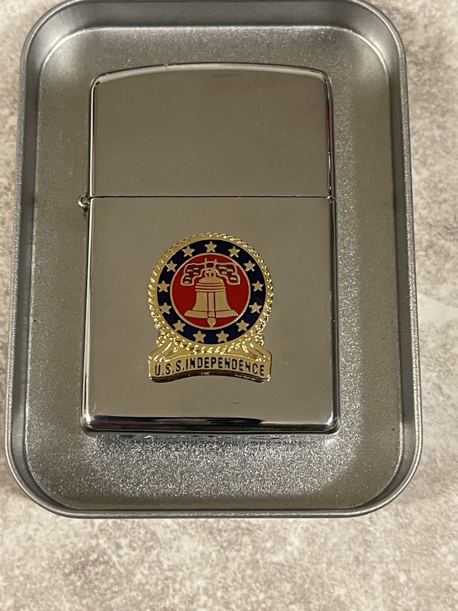 Military Lighter USS Independence (CV-62) Chrome Finish | eBay
