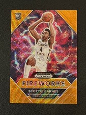 Scottie Barnes 2021 Panini Prizm Draft Picks Rookie Fireworks Orange Wave /75 