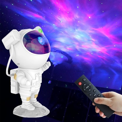 Astronaut Star Projector LED   360° Galaxy Night Light for Kids & Adults