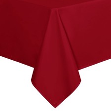 Rectangle Tablecloth - 70 x 108 Inch - Stain and Wrinkle Resistant Washable P...
