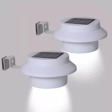 1-12XLED Solar Powered Gutter Light Outdoor/Garden/Yard/Wall/Fence/Pathway Lamp*
