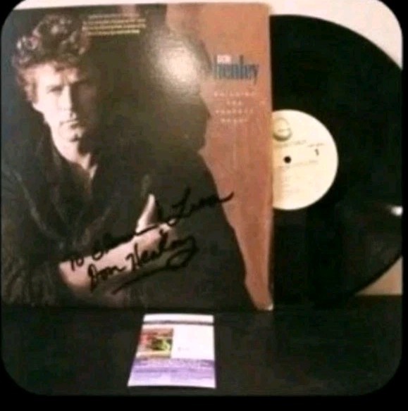 Don Henley (The Eagles) ~ Signed Autographed Building the Perfect Beast LP ~ JSA 