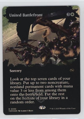 United Battlefront (Borderless) Magic: Tarkir: Dragonstorm #0330 fv8