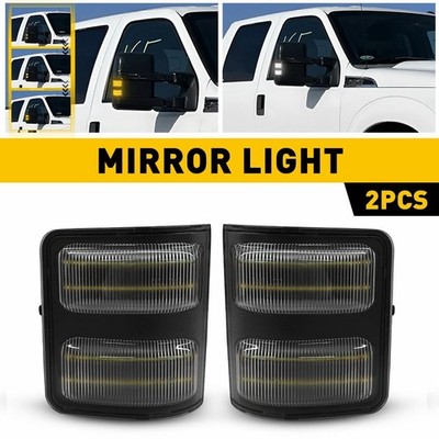 Switchback LED Side Mirror Marker Light For 08-16 Ford F250 F350 F450 Super Duty