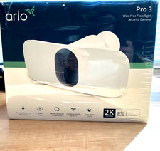 New Arlo Pro 3 Wire Free Floodlight Security Camera Night Vision 2K HDR White