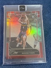 2023-24 Panini One and One #136 Hunter Tyson Red #/15 Denver Nuggets