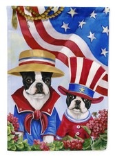 Caroline's Treasures Boston Terrier USA House Flag PPP3038CHF