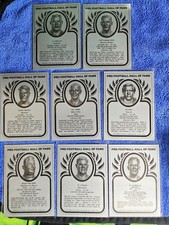 (8) Pro Football Hall Of Fame Museum Cards- Paul Brown,Jim Ringo,Bronco Nagurski