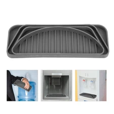  2pcs Silicone Drip Tray For Refrigerator Water Dispenser Catcher Cuttable Pads
