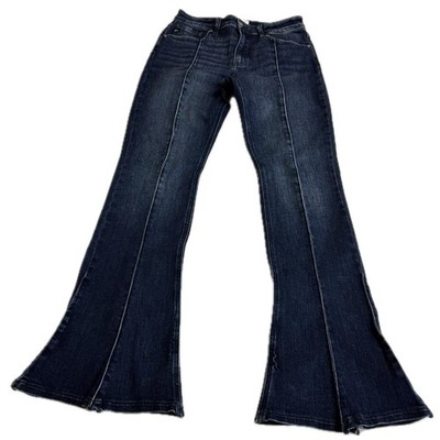 KanCan Jeans Women 11/29 Blue Dark Wash Graciela High Rise Peplum Flare KC9363D