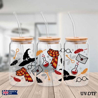 Harry Potter UV DTF Aufkleber - 16 Unzen Libbey Dose Glasfolie yd266