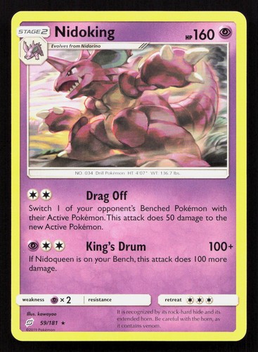 NIDOKING 59/181 Pokemon TEAM UP