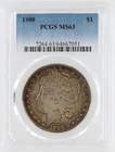 1900 Morgan Silver Dollar PCGS MS63 S$1 Philadelphia Minted No Reserve