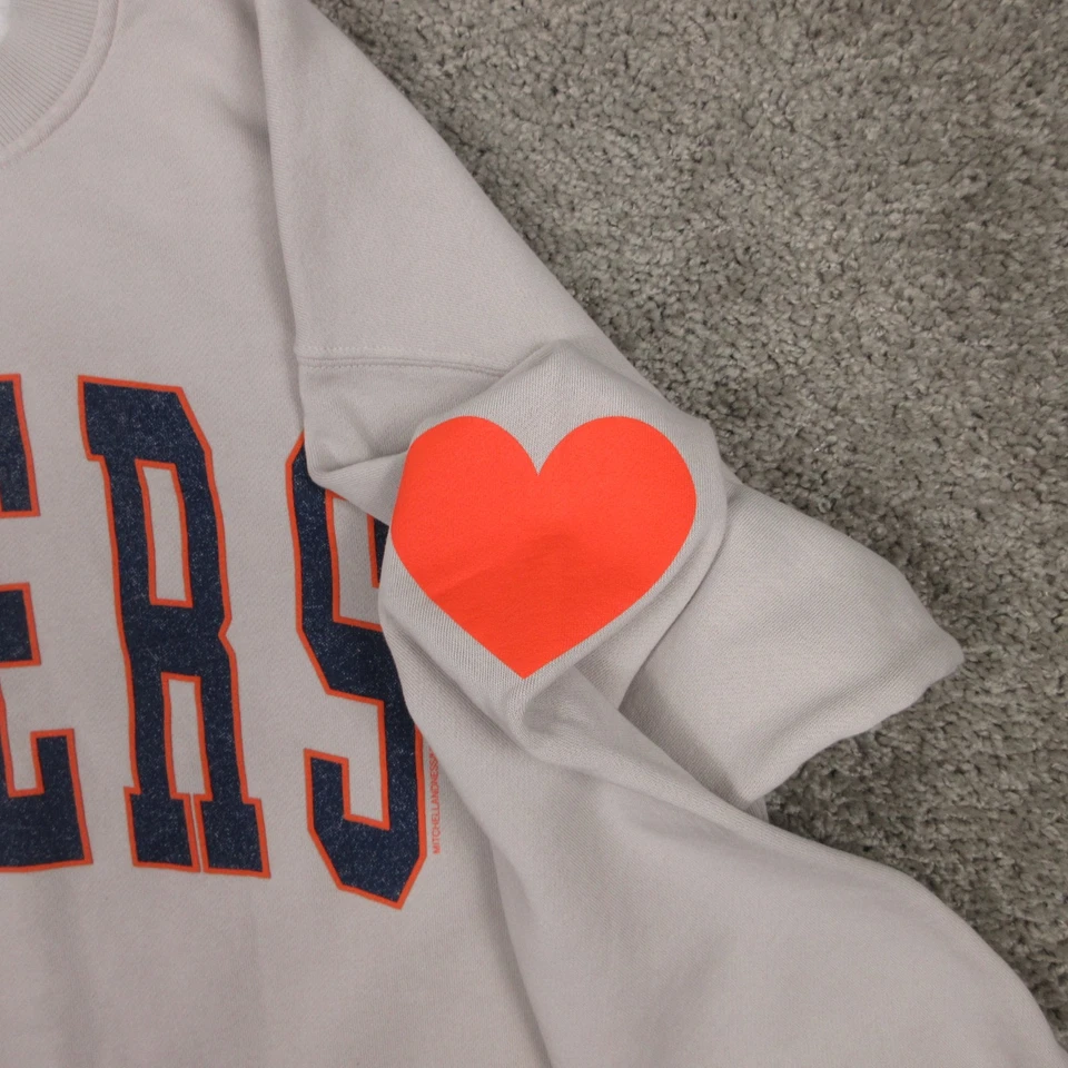 Detroit Tigers Sweater Adult XL Gray Mitchell Ness Crewneck Sweatshirt Fleece - Image 4 of 4