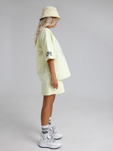 Woman's T-shirt Oversize Natural Cotton Author's Prints Size XS-L NEW white - Picture 4 of 8