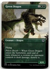 MTG Green Dragon (Borderless) U Adventures in the Forgotten Realms 295 LP