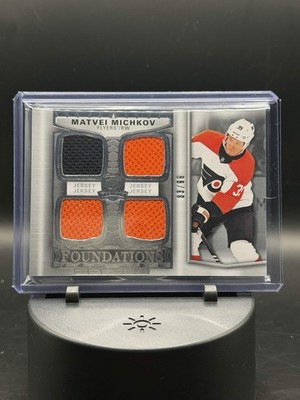 2024-25 Upper Deck the Cup - Foundations Quad Jerseys Matvei Michkov #F-MM...