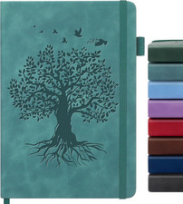 Lined Journal Notebook for Women Men, A5 Hardcover Leather Journals for Writing,