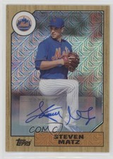 2017 Topps Silver Pack 1987 Design Chrome 10/50 Steven Matz #87A-SMZ Auto 1c1