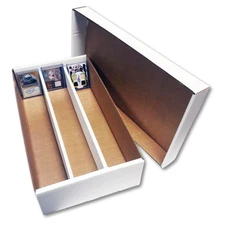 (10) Max Protection Super Shoe Box Card Storage - Durable 3 Row Toploader Card