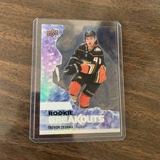 2021-22 Upper Deck Series 2 Rookie Breakouts Trevor Zegras 077/100