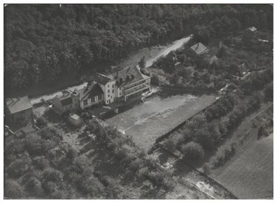 ZZ-7023/ Stecklenberg Thale Foto Luftbild 18 x 13 cm ca.1935