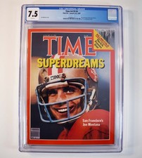 Time Mag 49ers 1st Cover Joe Montana Rated 7....