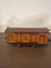 Lionel Prewar 806 Stock Car Orange Maroon 4 wheel, O Gauge