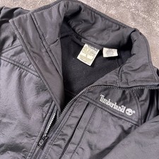 Vintage Youth Timberland Black Insulated Jacket Zip Fleece Lined Y2K Gorpcore