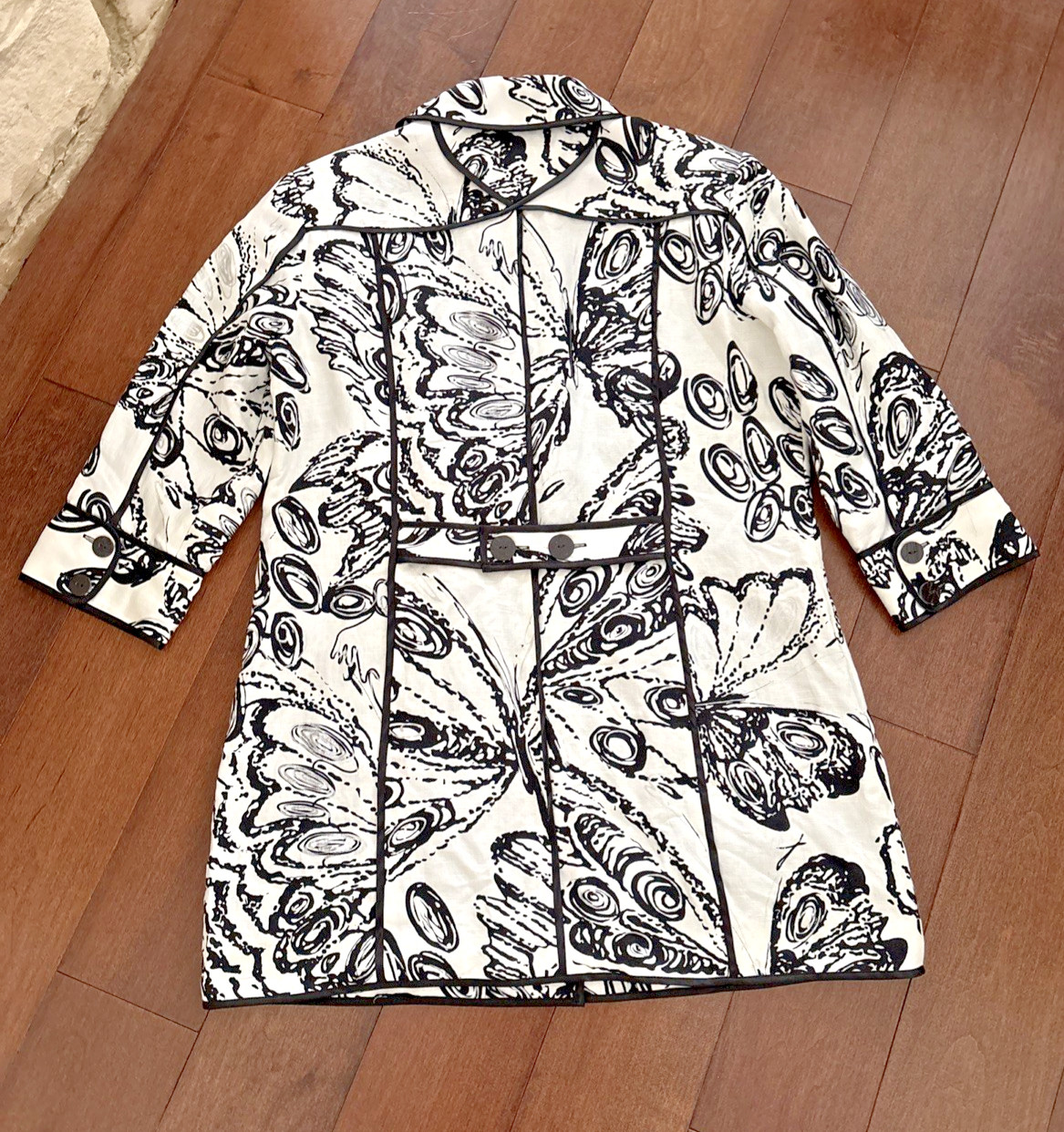 Chicos Button Front Linen Topper Jacket Womens 1 … - image 2