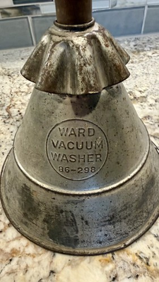 #ad Vintage Antique Ward Vacuum Washer Laundry Agitator Plunger $45.00