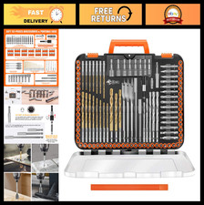 112 PCS Drill Bit & Screwdriver Set with Portable Case - High Precision, Versati