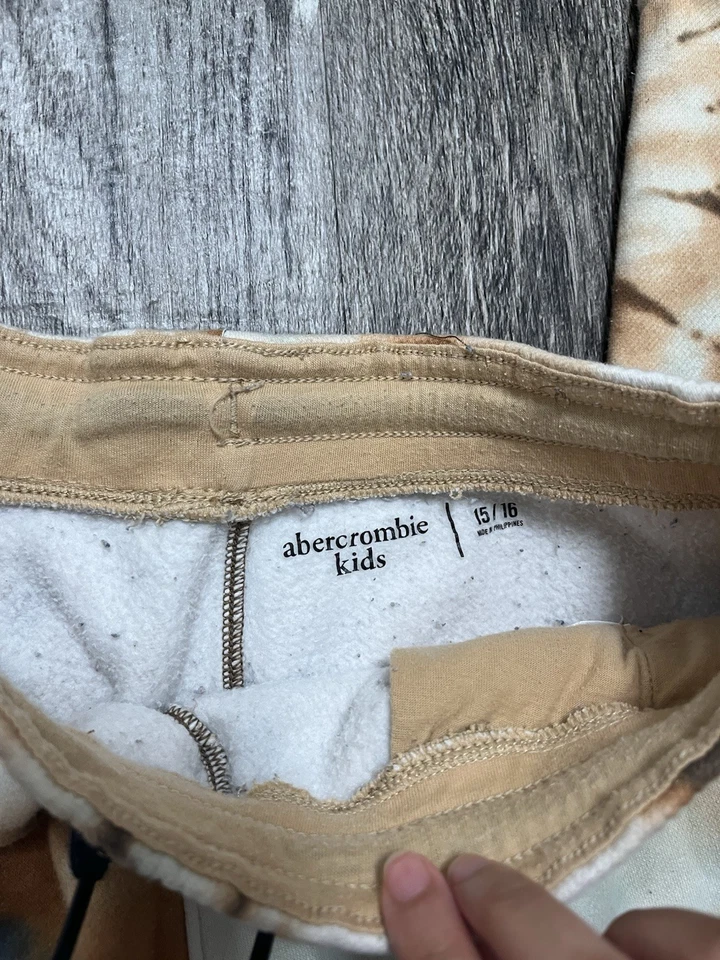 Abercrombie 儿童领带染料慢跑运动裤青少年 15/16 码男孩女孩休闲服 — 第 3/4 张图片