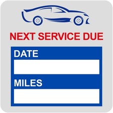 Oil Change Service Reminder Static Cling Window Sticker 2x2 Inch 102 PCS Auto Ve