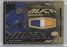 2023-24 SPx UD Black Obsidian Rookie Jerseys Gold 1/35 Zach Benson Patch 10w9