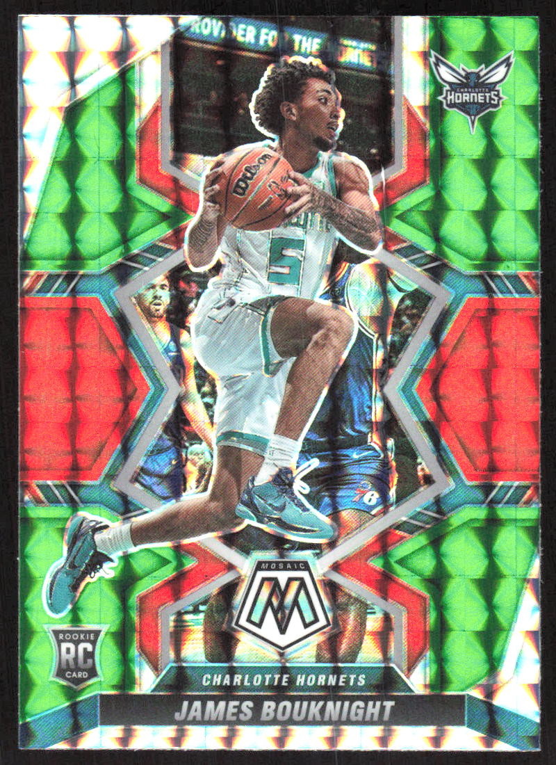 8022F 2021-22 Panini Mosaic #202 James Bouknight Choice Red & Green