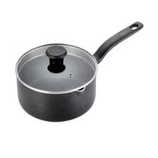 T-fal 3qt Saucepan with Lid, Simply Cook Nonstick Cookware Black