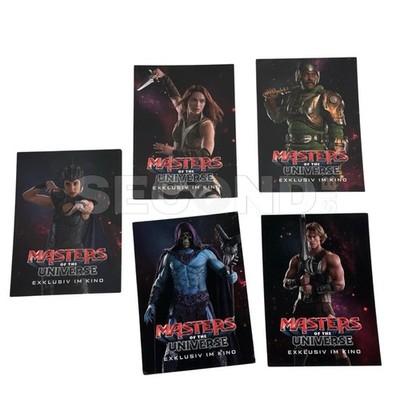 he-man masters of the universe 5 Sammelkarten Unbenutzt, Limitiert, Rare