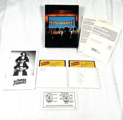 The Three Stooges Cinemaware Commodore 64/128 Computer Game Floppy Disk UNTESTED