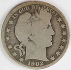 1902 S Barber Half Dollar