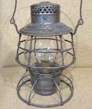 1897 Adlake NY NH&HRR NEW YORK, NEW HAVEN, HARTFORD Cast Globe RAILROAD LANTERN