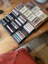 3 Drawer Cassette Case Lot Over 30 Tapes Beatles Red Blue Sinatra Trilogy