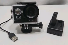 1080P Full HD Waterproof Action Sport Camera With 2 Batteries And Charger 