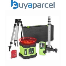 Grettz G60 Red Beam Rotary Laser Kit inc Tripod 2m Staff and Receiver 400m Range