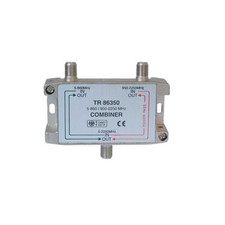 SAT TV Einspeisweiche Frequenzweiche 5-860 MHz 950-2250 MHz DC-Durchlass Silber