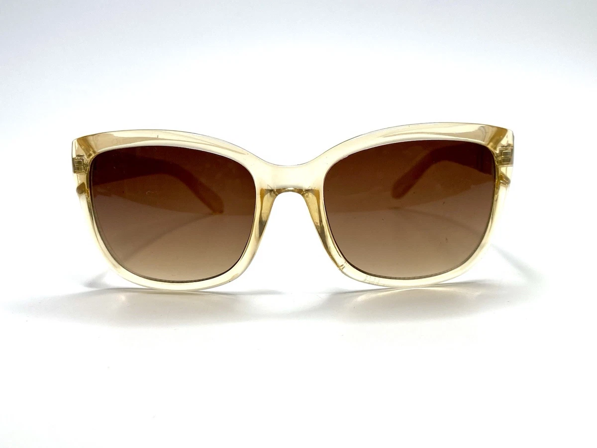 OSCAR by Oscar de la Renta Clear Translucent Round Frame Mirrored  Sunglasses Clear Narrow Retro-Vintage Round Mirrored Sunglasses with  main image 3