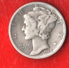 USA DIME 1938 S SILVER