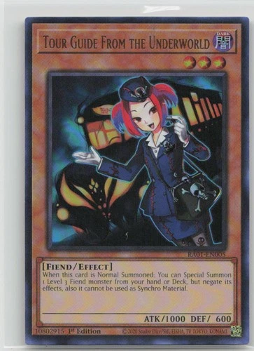 Tour Guide From the Underworld RA01-EN005 Super Rare RA01 NM