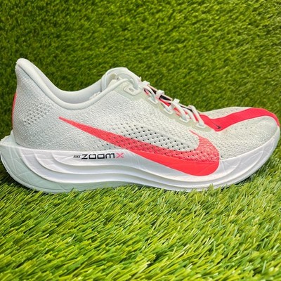 Nike ZoomX Pegasus Plus Womens Size 9.5 Gray Red Athletic Running Shoes Sneakers