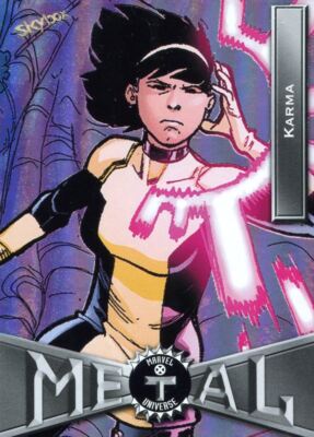 Marvel X Men Metall Universum Basiskarte #39 Karma